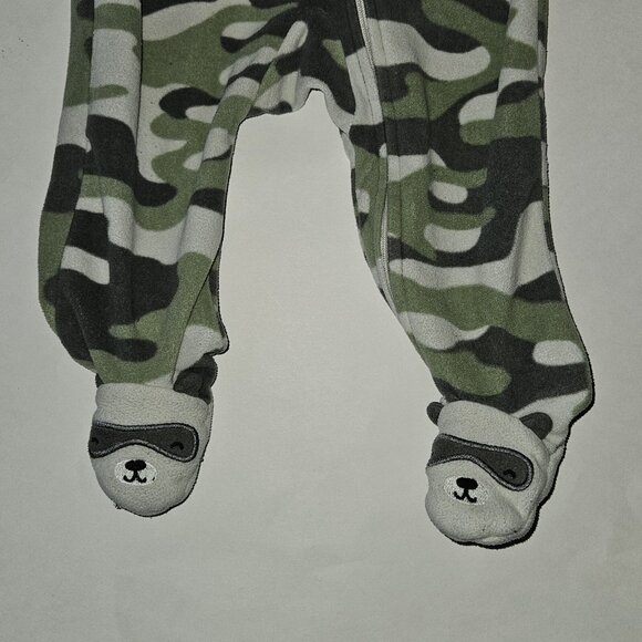 3 Pairs Fleece Footie Pajamas Sleepers Lot Baby Boy 6 Months Carter's Baby Gear - Picture 7 of 14